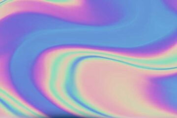 90s inspired iridescent swirls in pastel colors